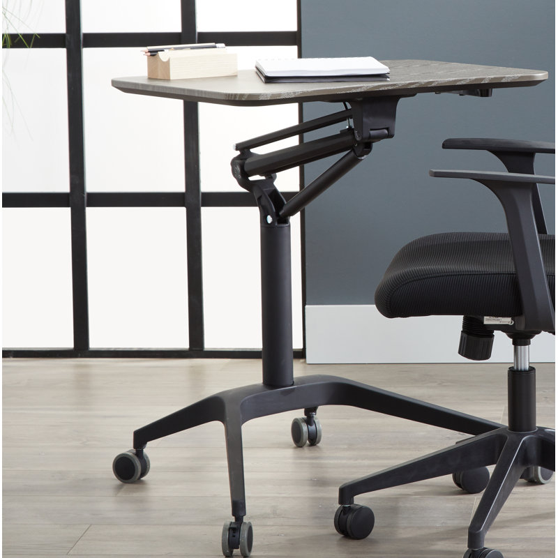 Haaken Furniture Ergonomic Adjustable Laptop Cart & Reviews Wayfair